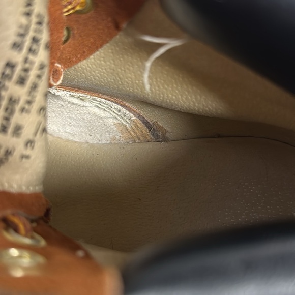 Cat's Paw Steel Toe Leather/ Suede Work Boots, ,Size 7.5 Lace Up High Tops NWOT - Picture 7 of 12